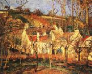 Camille Pissarro Red Roofs1 Village Corner USA oil painting reproduction